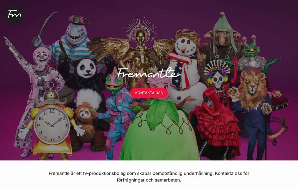 Fremantle Media Sverige - Cosmosites Postfolio and Customer Stories